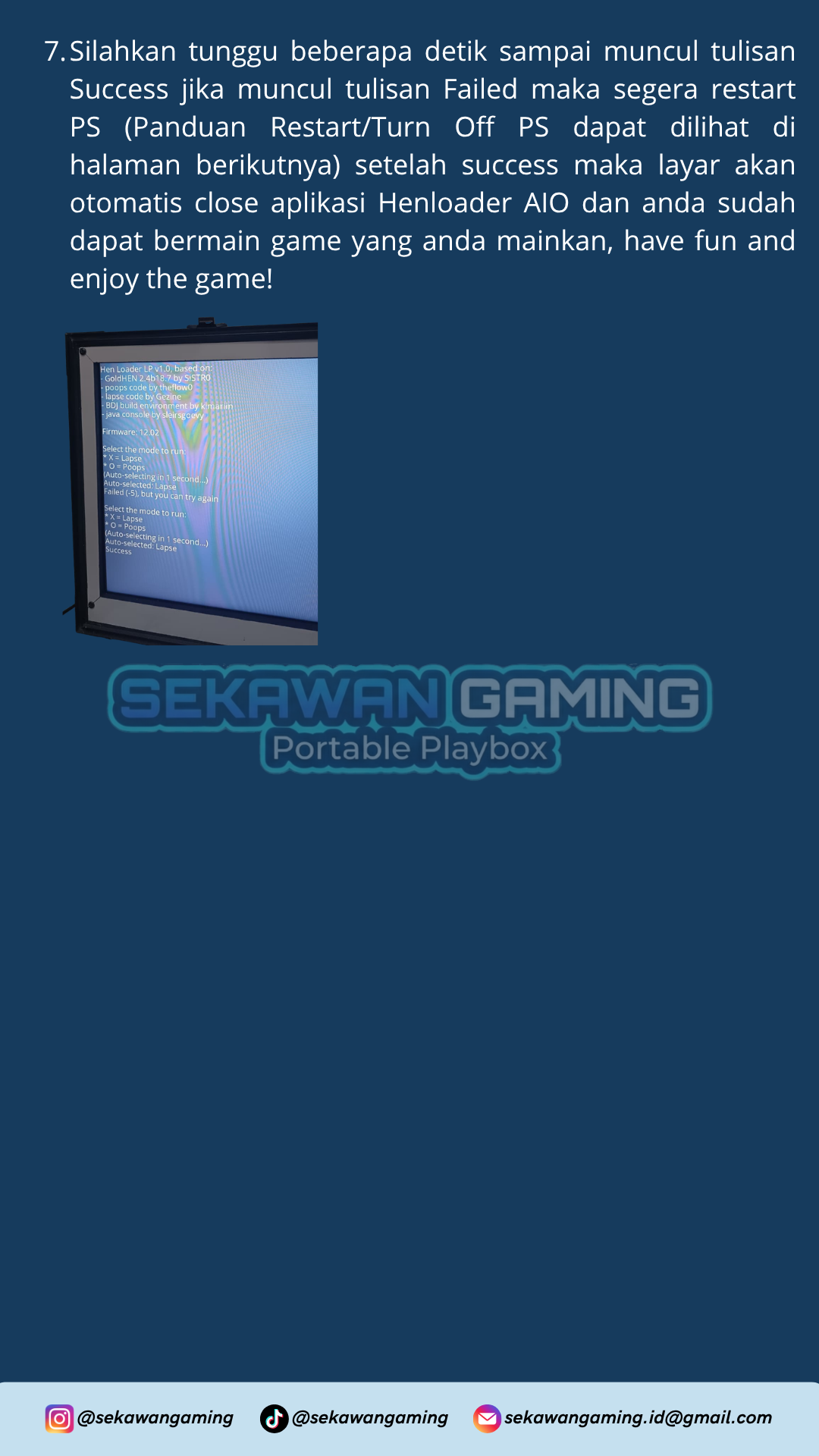 Panduan Sukses HenLoader Playbox